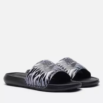 Женские сланцы Nike Victori One Print, цвет чёрный, размер 40.5 EU