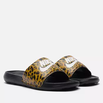 Женские сланцы Nike Victori One Print, цвет чёрный, размер 42 EU