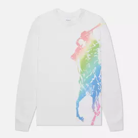 Женский лонгслив Polo Ralph Lauren Ombre Pony, цвет белый, размер M