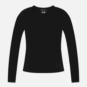 Женский лонгслив Y-3 Fitted, цвет чёрный, размер XS