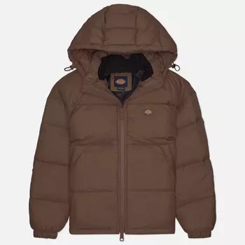 Женский пуховик Dickies Alatna Oversized Puffer, цвет коричневый, размер M