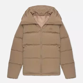 Женский пуховик Lacoste Quilted Puffer, цвет бежевый, размер 38