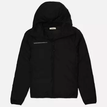 Женский пуховик PANGAIA FLWRDWN Lightweight Down Hooded, цвет чёрный, размер XL