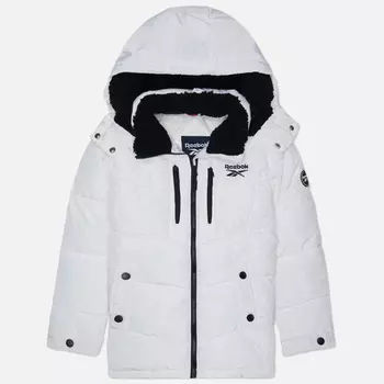 Женский пуховик Reebok Puffer, цвет белый, размер S
