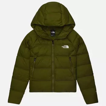 Женский пуховик The North Face Hyalite Down Hooded, цвет оливковый, размер L