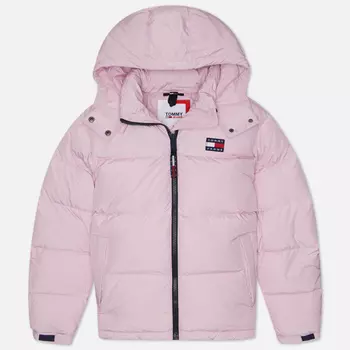 Женский пуховик Tommy Jeans Alaska Hooded Puffer, цвет розовый, размер M