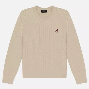 Женский свитер Kangol Classic Logo, цвет бежевый, размер S