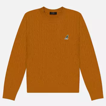 Женский свитер Kangol Classic Logo, цвет жёлтый, размер S