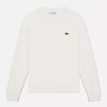 Женский свитер Lacoste Round Neck Organic, цвет белый, размер XS