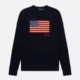 Женский свитер Polo Ralph Lauren Cotton Flag, цвет синий, размер XS