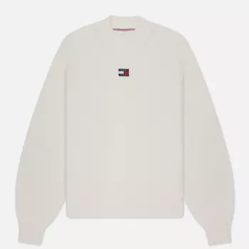 Женский свитер Tommy Jeans Badge Mock Neck, цвет белый, размер XS