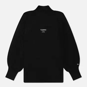 Женский свитер Tommy Jeans Relaxed Turtle Neck Lofty, цвет чёрный, размер L