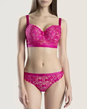 Aubade Bow Collection Comfort Half Cup Bra (Bonbon)
