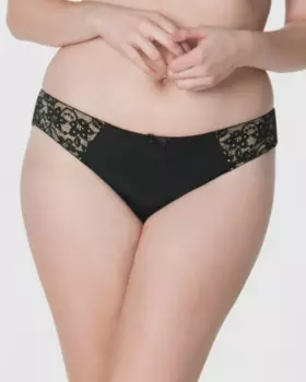 Curvy Kate Vixen Brazilian (Black/Almond)