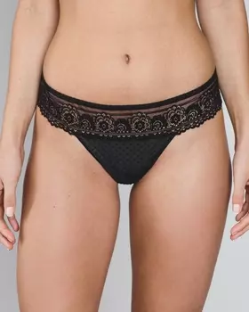 Elixir Velvet tanga briefs (Black)