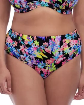 Elomi Electro Flower Bikini Brief (Black)