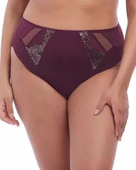 Elomi Eugenie Matching High Leg Brief (Gilded Berry)