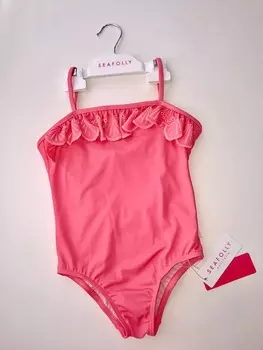 Купальник для девочки Seafolly Frill Tube Tank (Rose Pink)