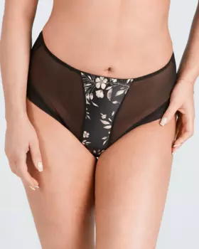 Nessa Omena brief 2 (Black/Flowers)