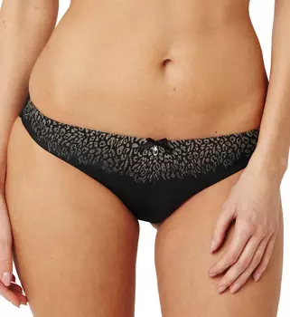 Panache Odette Brief Panty (Black/Animal)