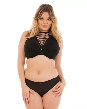 Scantilly Entwine Padded Plunge Bra (Black)