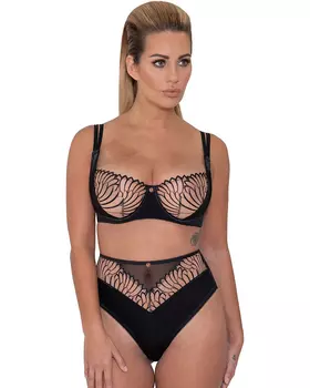 Scantilly Fallen Angel Balcony Bra (Black)