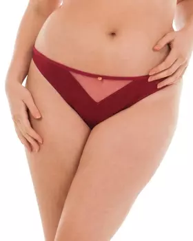 Scantilly Peek A Boo Thong (Red)