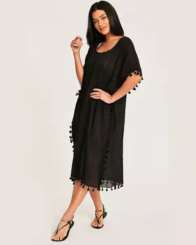 Туника Seafolly Midi Amnesia Kaftan (Black)