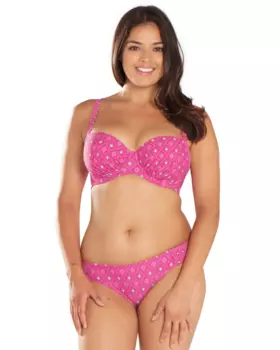 Верх купальника Curvy Kate Revive Padded Balcony Bikini (Pink Print)