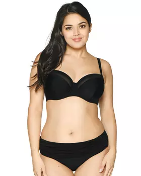 Верх купальника Curvy Kate Sheer Class Balcony Bikini (Black)