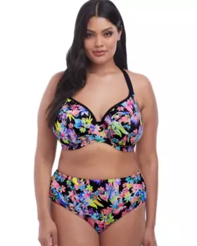 Верх купальника Elomi Electro Flower Plunge Bra (Black)