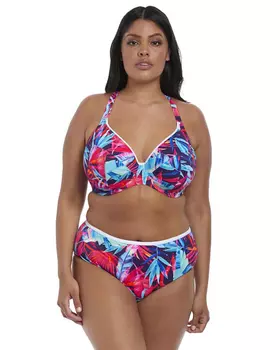 Верх купальника Elomi Paradise Palm Plunge Bikini Top Bra (INK)