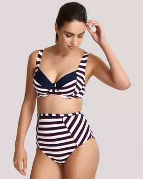 Верх купальника Panache Lucille Balconnet Bikini (Navy Stripe)
