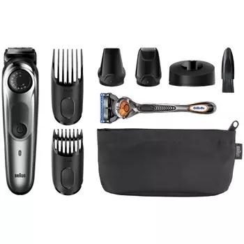 Триммер для бороды Braun BT7240 + Бритва Gillette