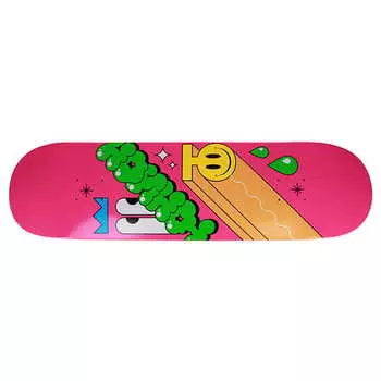 Дека для скейтборда Юнион Acid team, цвет pink-green, размер 8.125x32, конкейв