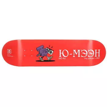Дека для скейтборда "U-man Red", размер 8.5x32.5, конкейв medium
