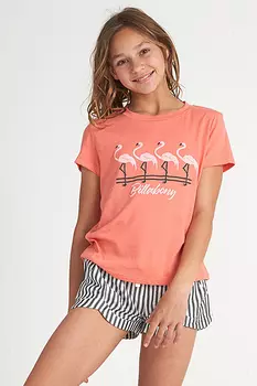 Детская Футболка Flamingos In Pink