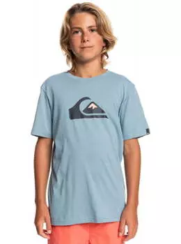 Детская Футболка Quiksilver Comp Logo Faded Denim