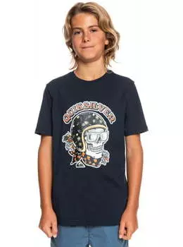 Детская Футболка Quiksilver Skull Trooper 8-16 Navy Blazer