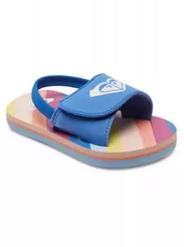 Детские Сланцы Roxy Finn Baja Blue/Crazy Pink