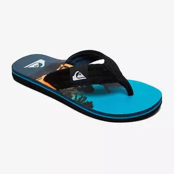 Детские Сланцы Quiksilver Molokai Layback Black/Blue/Blue