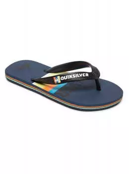 Детские Сланцы Quiksilver Molokai Slab Black/Blue/Blue