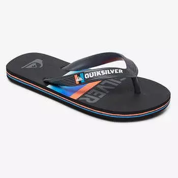 Детские Сланцы Quiksilver Molokai Slab Black/Grey/Blue