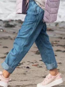 Детские Свободные Джинсы Roxy Yeah Bali Baby 4-16 Medium Blue