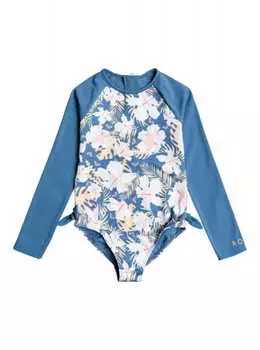 Детский слитный рашгард с длинным рукавом Roxy Swim Lovers UPF 50 2-7