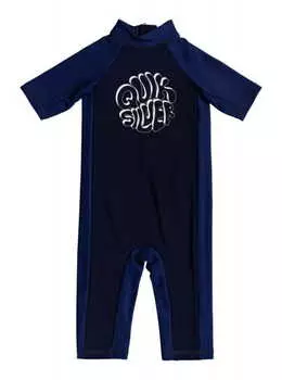 Детский Слитный Рашгард С Коротким Рукавом Quiksilver Thermo Spring Upf 50 2-7