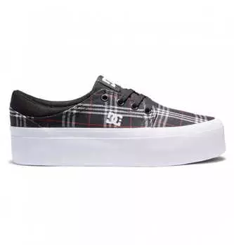 Кеды кроссовки Dc Trase Platform Black/Plaid