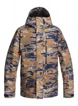 Мужская Сноубордическая Куртка Quiksilver Mission Printed Military Olive Gps P