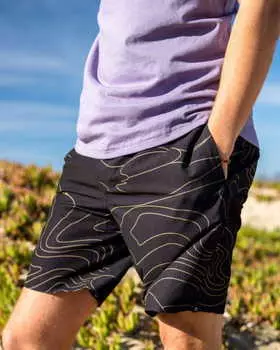 Мужские Эластичные Шорты Adventure Division Surftrek Perf Dune Lines 18"