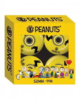 Набор Из 4 Колес Для Скейтборда Element Peanuts Charlie Brown Stripe 52 Mm
